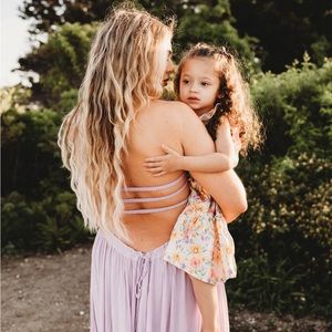 Free People extra tropical maxi dress. Warn once for this photo shoot.